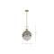 Nuvo Everton 2-Light Pendant 14 in. Matte Gray and Brass Etched Opal Glass 60/7877 - alternate 5